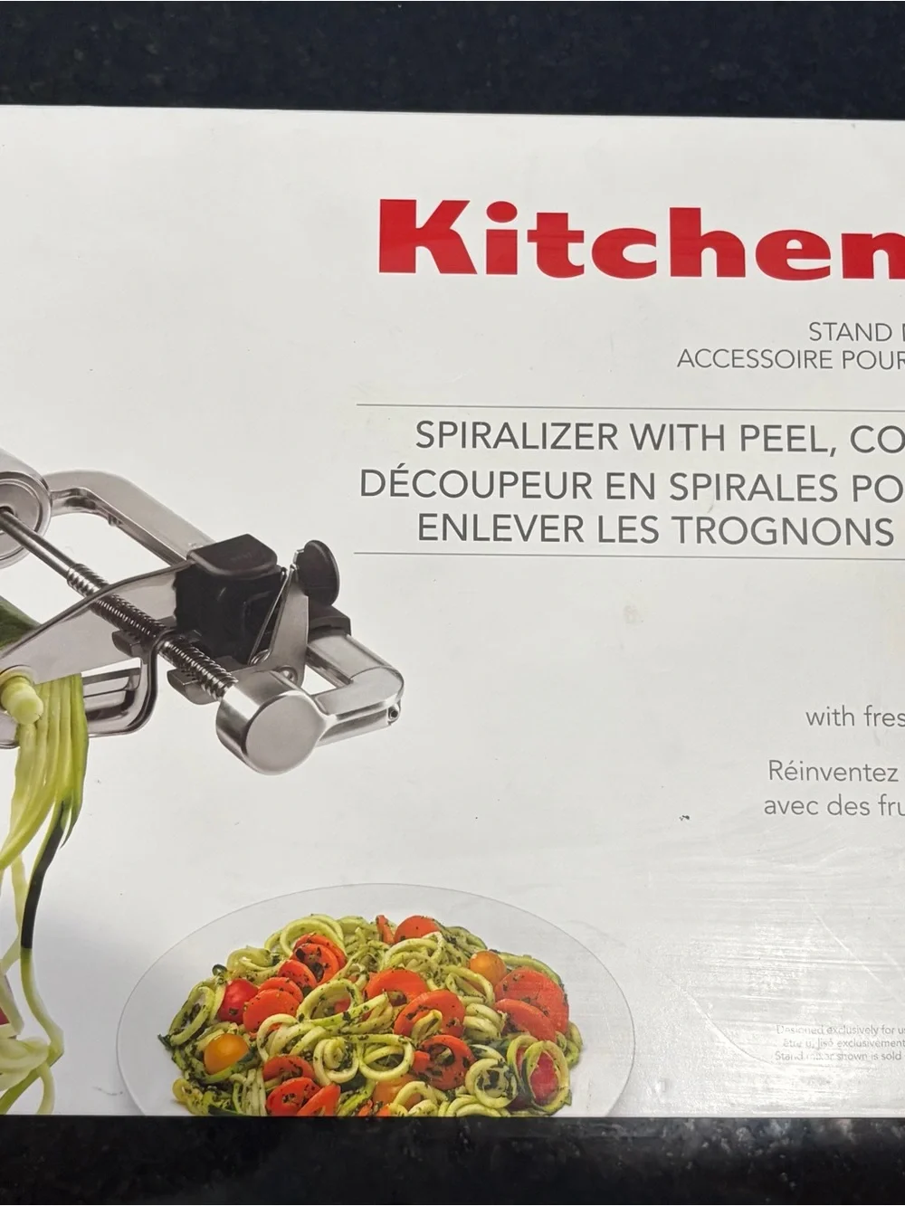 KitchenAid Silver Spiralizer with Black Handle - Silver, Black